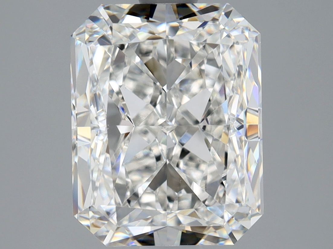 3 Carat Radiant Cut Natural Diamond - F VVS2 - 3.01ct - EX Cut Grade