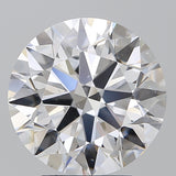 3.5 Carat Round - Natural Diamond - 3.72 - D - VS2 - EX - EX - EX