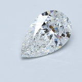 5 Carat Pear - Natural Diamond - 5.07 - F - VS2 - VG - EX - EX