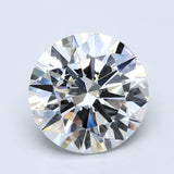 7 Carat Round - Natural Diamond - 7.01 - F - VS2 - EX - EX - EX