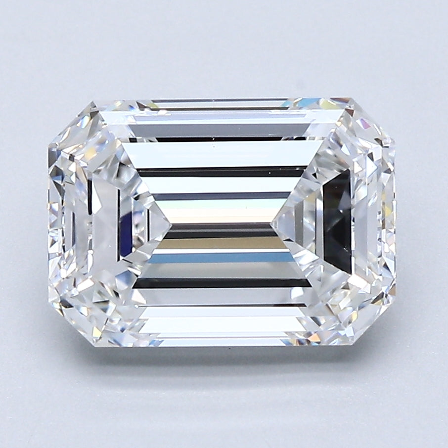 3 Carat Emerald Cut Natural Diamond - E VS2 - 3.01ct - EX Cut Grade