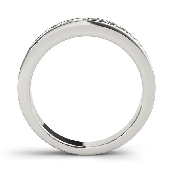 Sublime & Sleek Princess Diamond Channel Pavé Wedding Ring - Diamonds By Rothschild