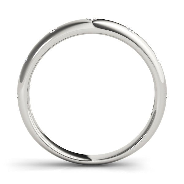 Timeless, Elegant Stackable & Beaded Diamond Wedding Band - Diamonds By Rothschild