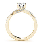 Twisted Multi - Row Pavé Shank Engagement Ring - Diamonds By Rothschild