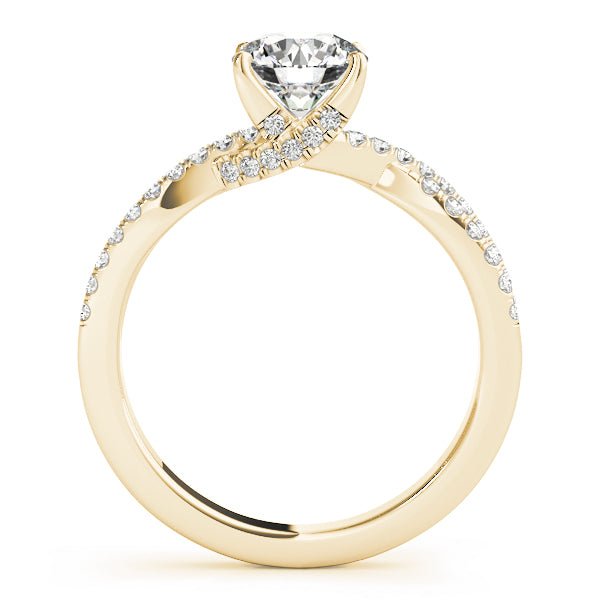 Twisted Multi - Row Pavé Shank Engagement Ring - Diamonds By Rothschild