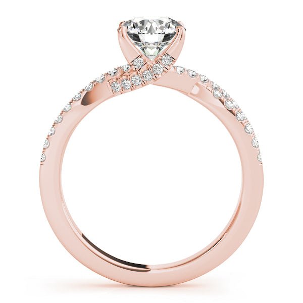 Twisted Multi - Row Pavé Shank Engagement Ring - Diamonds By Rothschild